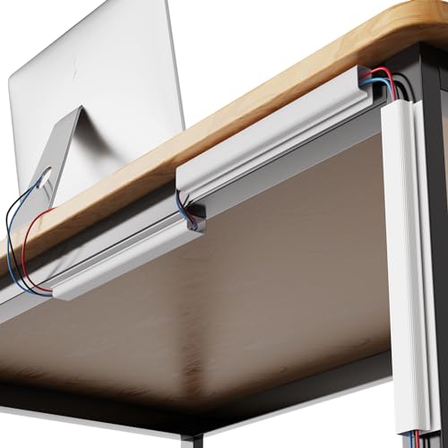4 Pack Cable Management Under Desk J-Channel Cord Organizer 4X15.7in H61919