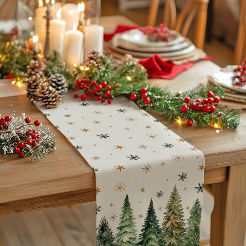Red Christmas Table Runner 13x72 Inch B473252