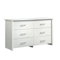 Soft White 6-Drawer Dresser Z578