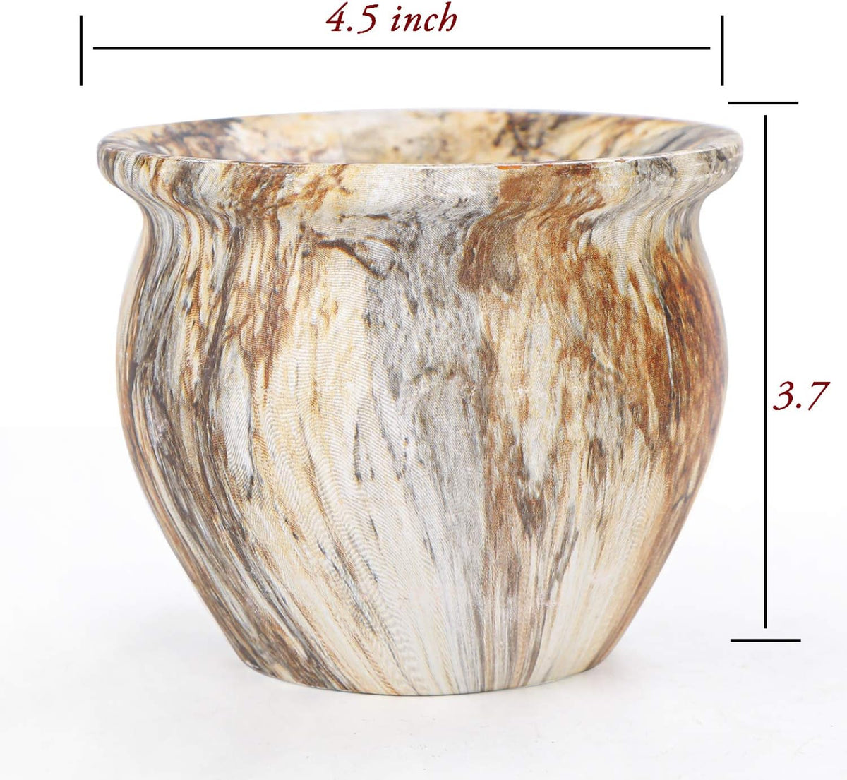 4.5 Inch Ceramic Succulent Pots Set of 4 V503