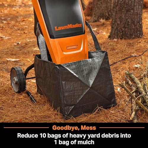 Electric Wood Chipper Shredder 15-Amp 1.5-Inch Cutting Diameter O459