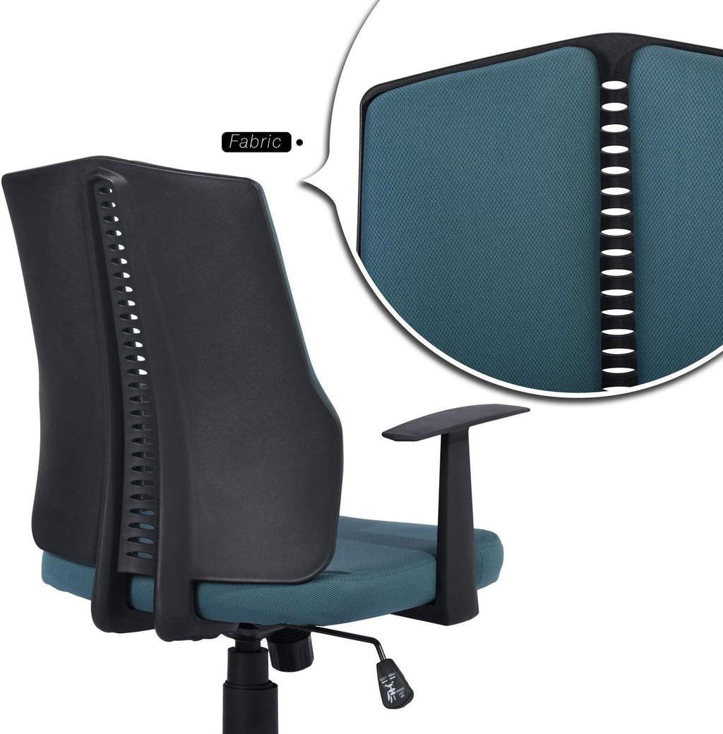 Dark Blue Ergonomic Swivel Rolling Desk Chair I7737