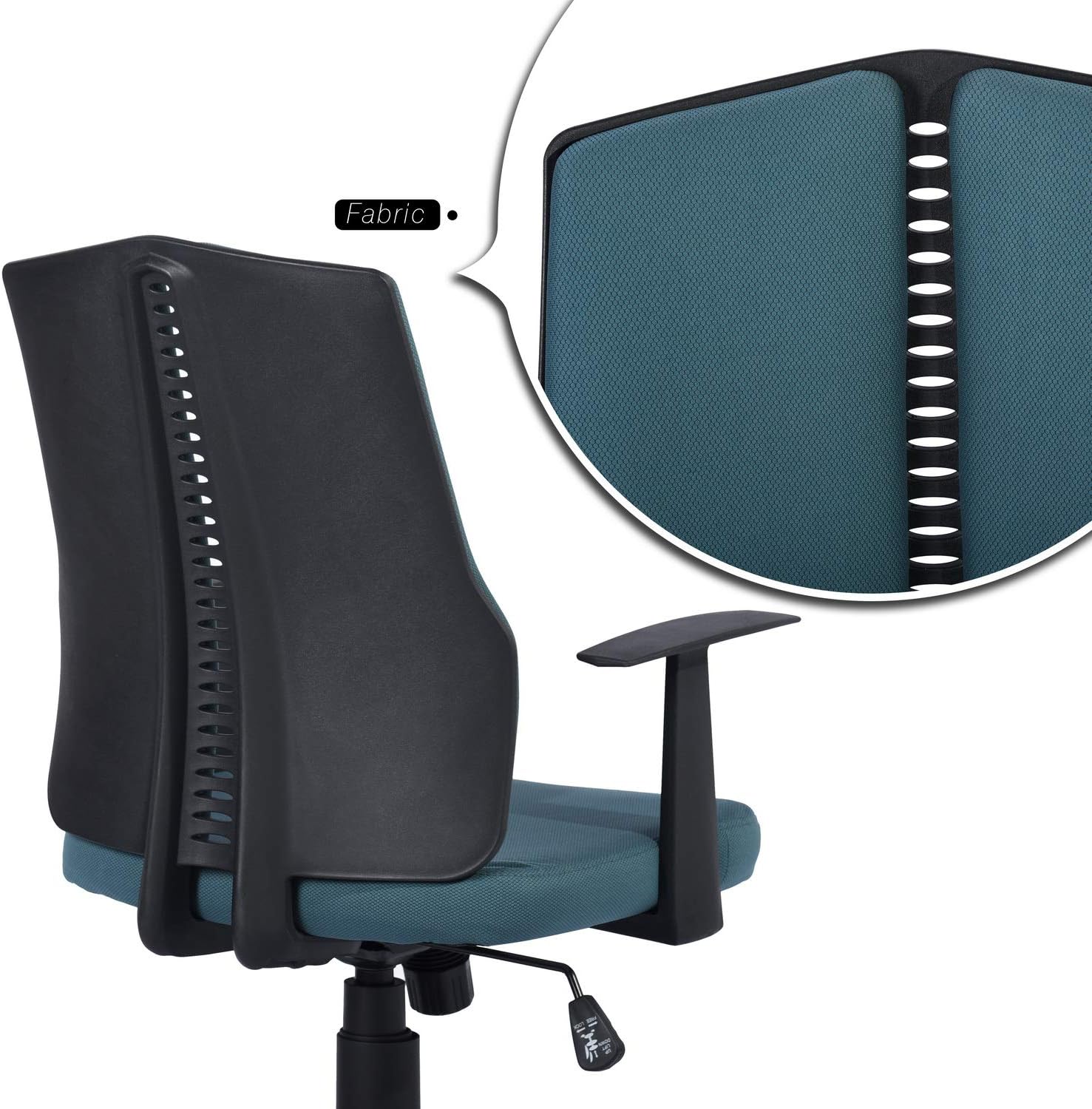 Dark Blue Ergonomic Swivel Rolling Desk Chair I7737