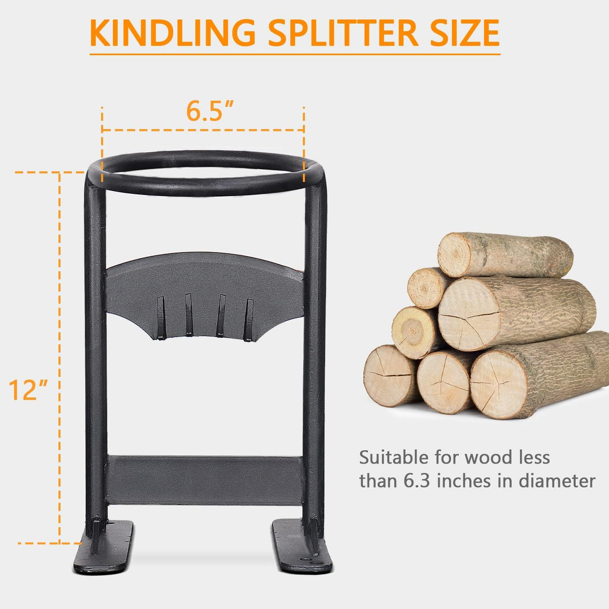 Wood Splitter Cast Steel Firewood Kindling Splitter E670