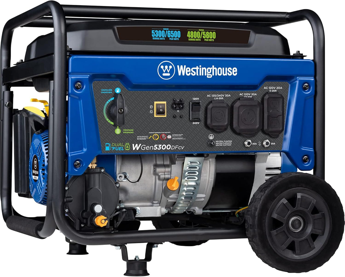 Portable Generator 7500 Rated Watts 9500 Peak Watts Gas Powered E9683