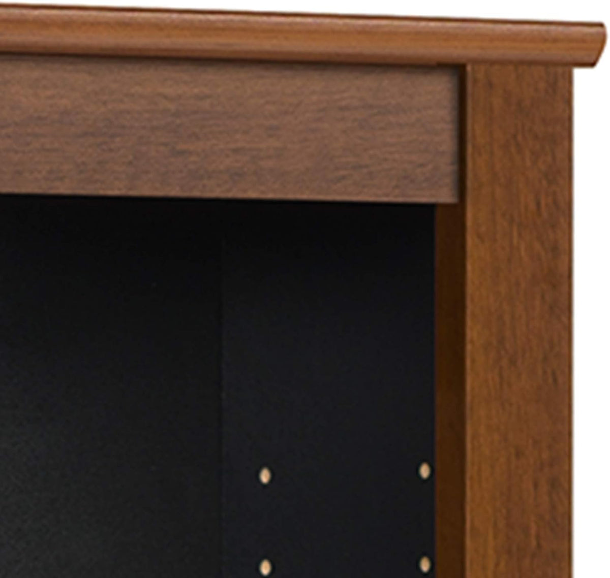 Triple Wall Mounted Storage Cabinet, Cherry and Black J6321
