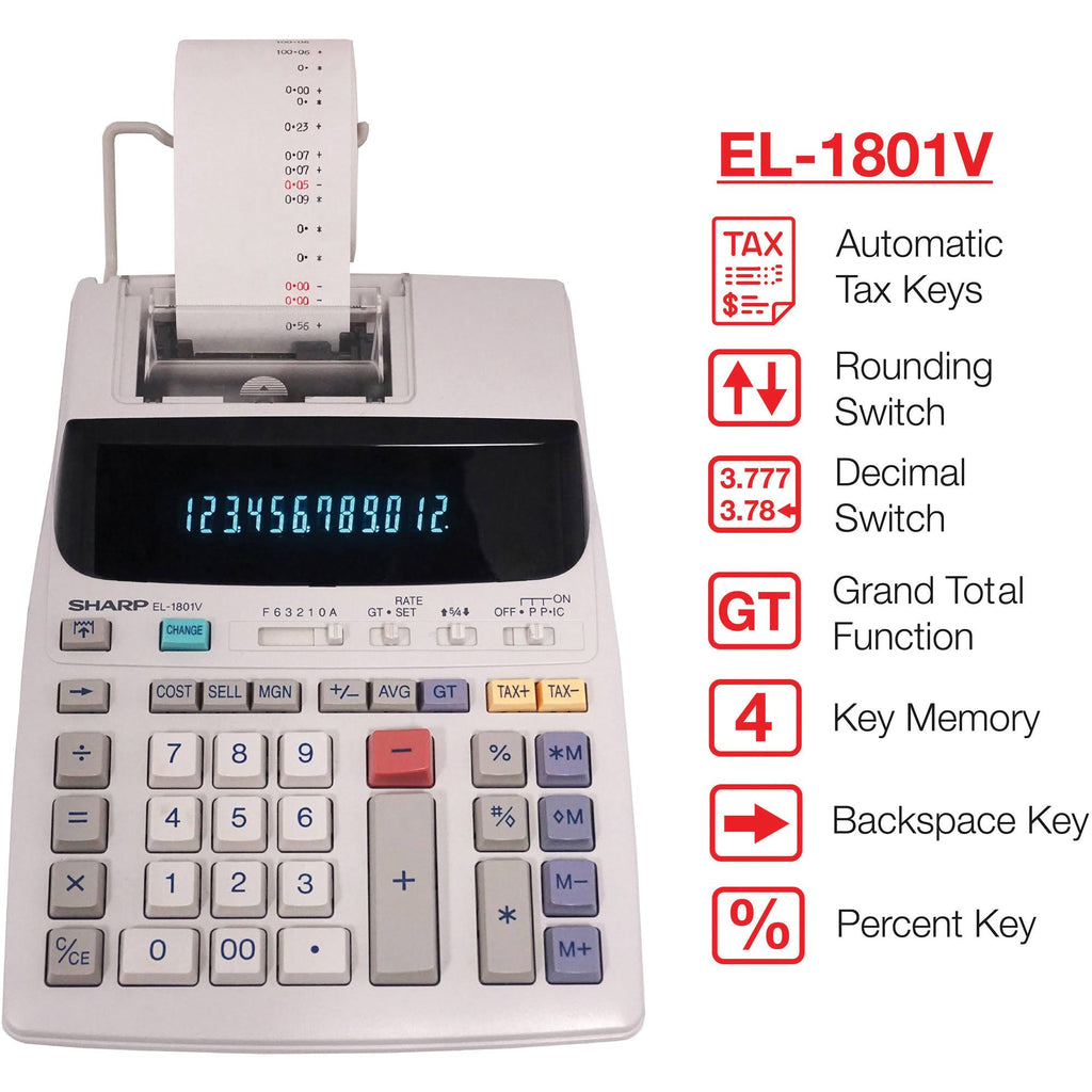 12 Digit Printing Calculator L691