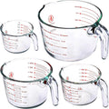 Set of 4 Glass Measuring Cups C55650