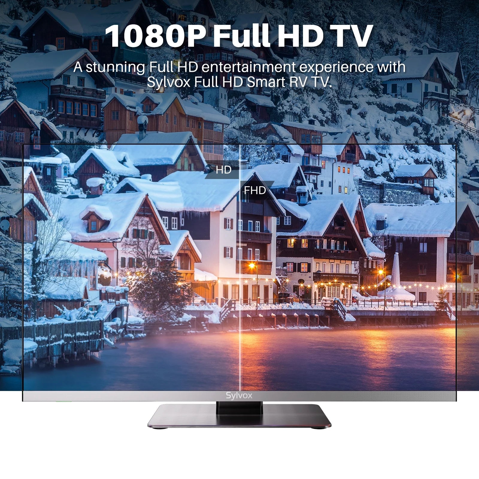 24 inch 12 Volt RV TV with Built-in DVD Player A9084