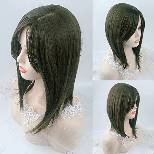 Black Brown Clip In Hair Topper With Bangs E50502