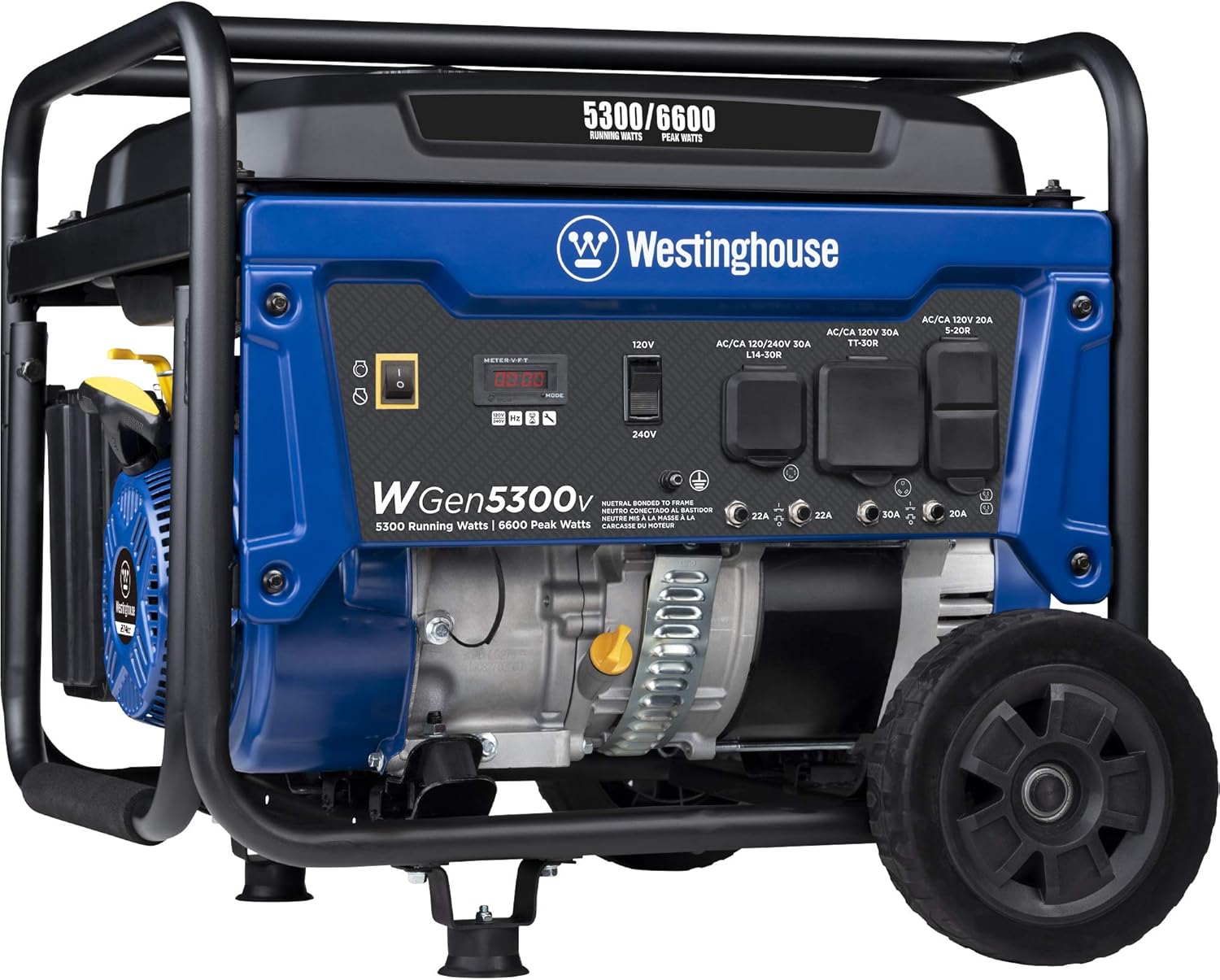 Portable Generator 7500 Rated Watts 9500 Peak Watts Gas Powered E9683