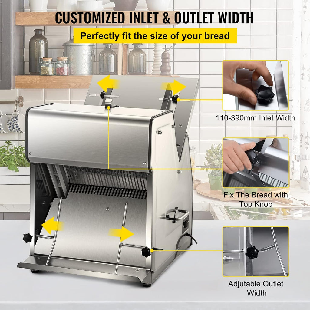 12mm Electric Bread Slicer 31PCS 110V Bread Cutter P271
