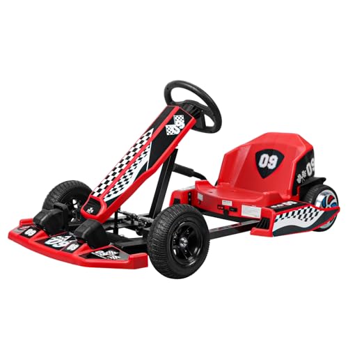 36V Electric Go Kart with 350W Motor, 16 MPH, Red S2182