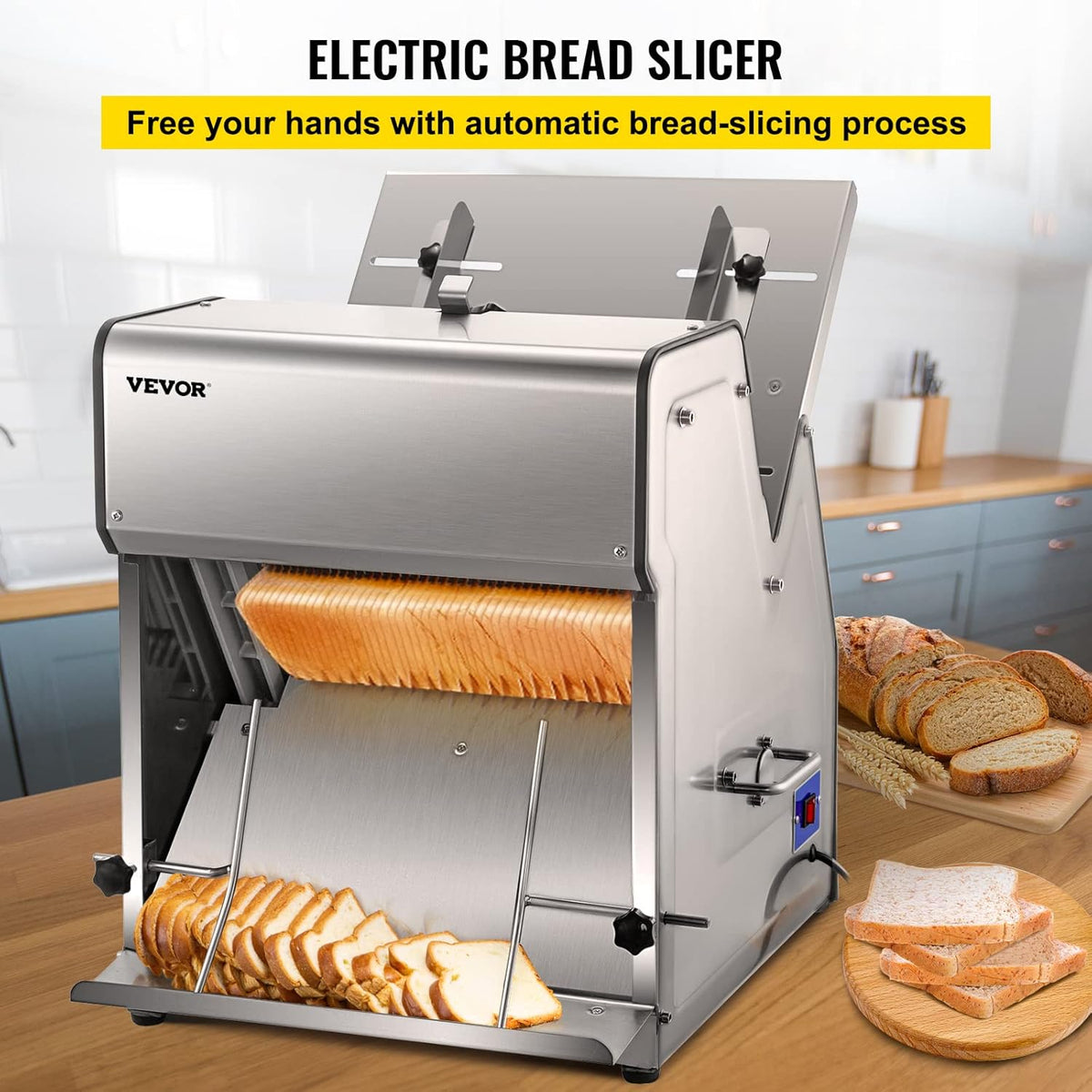 12mm Electric Bread Slicer 31PCS 110V Bread Cutter P271
