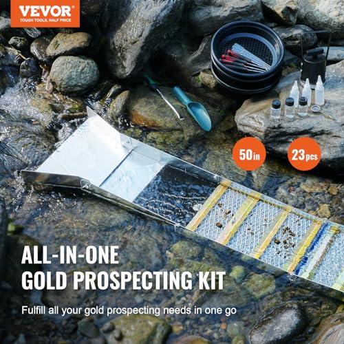 23 PCS Folding Aluminum Alloy Gold Prospecting Kit C715