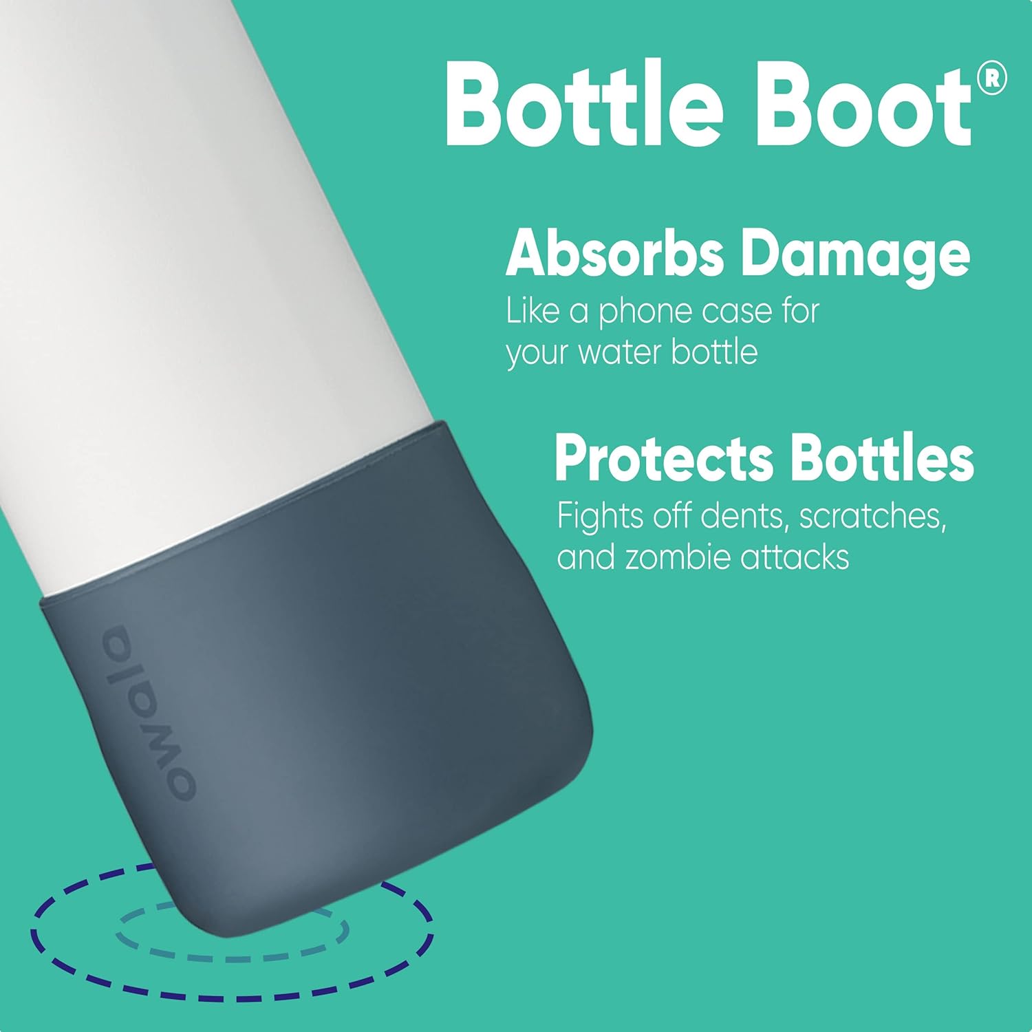 Insulated Stainless Steel Water Bottle with Silicone Boot I85941