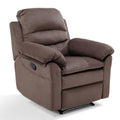 Breathable Fabric Cloth Single Recliner Chair with Padded Backrest and Armrests K281