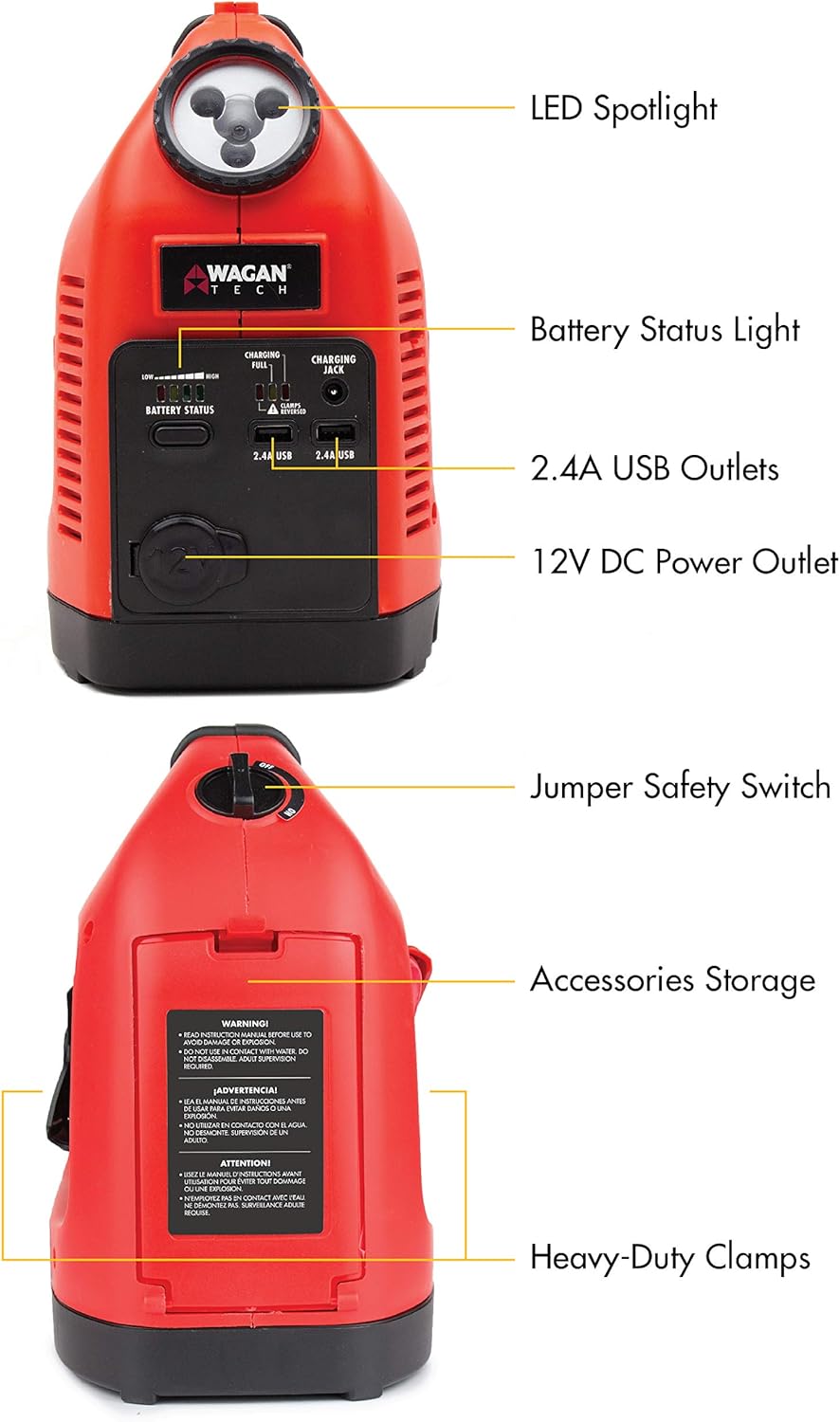 Red Jump Starter Pack of 2 K4353