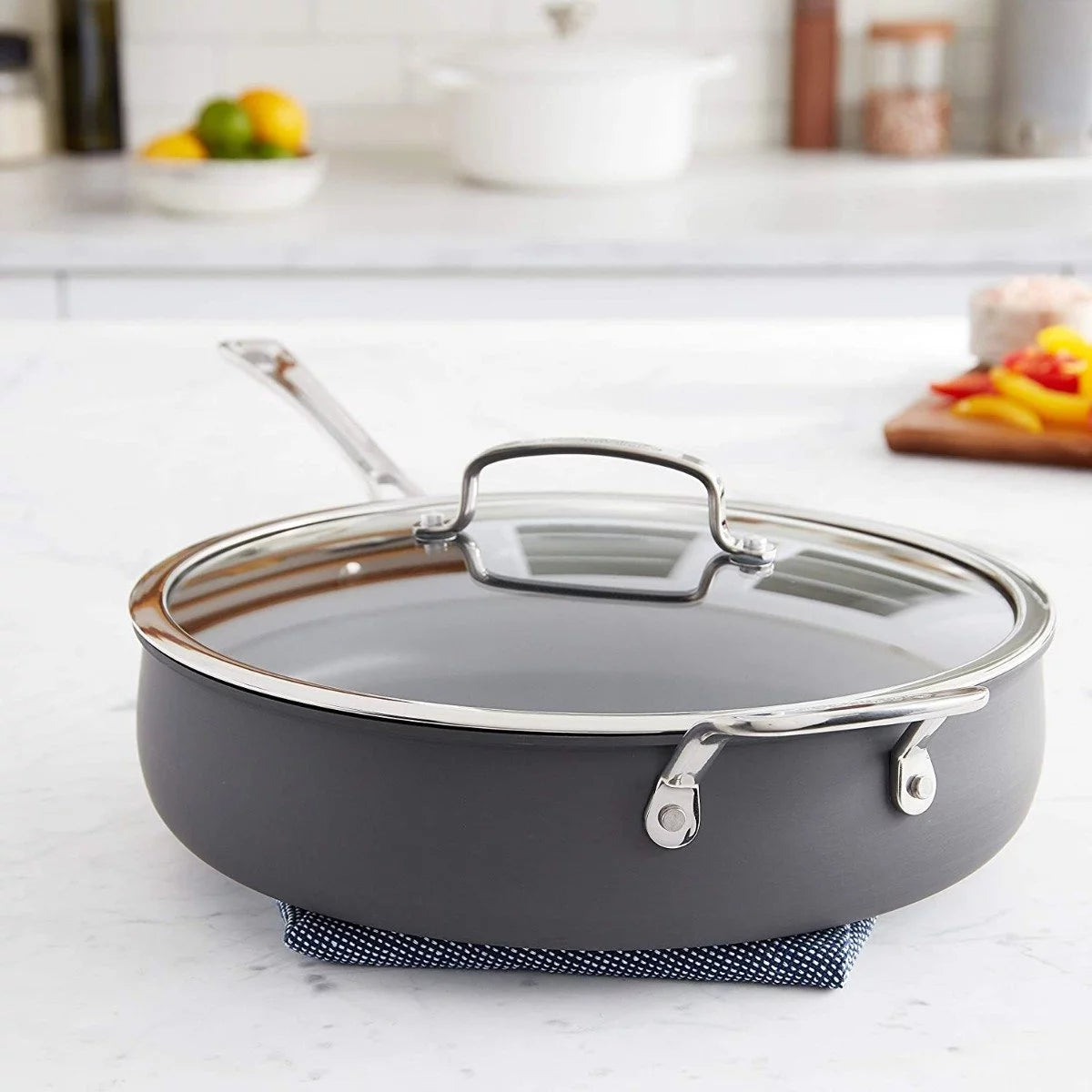 Non-Stick Hard Anodized 5 Qt. Saute Pan E233717