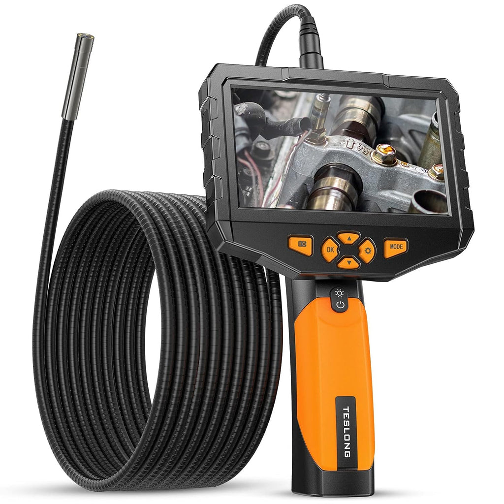 5inch IPS Display Handheld Industrial Endoscope with 16.5ft Waterproof Gooseneck O19807