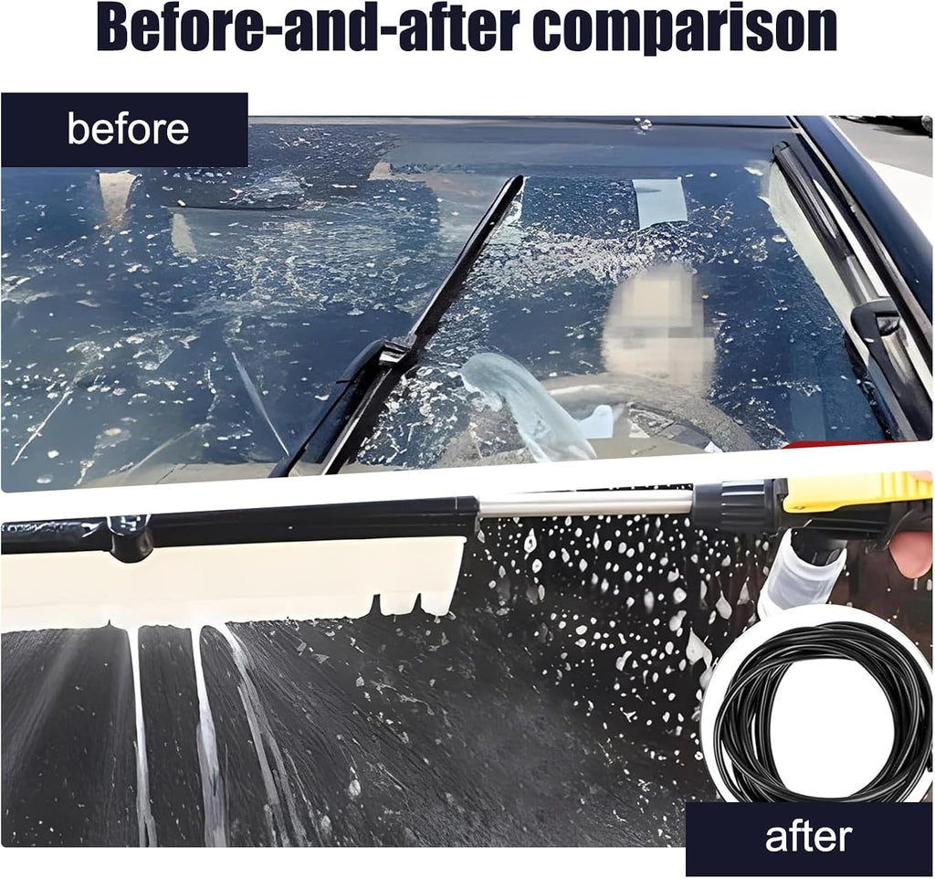 12 PCS Car Windshield Washer Hose Replacement with Hose Connectors Black O241283