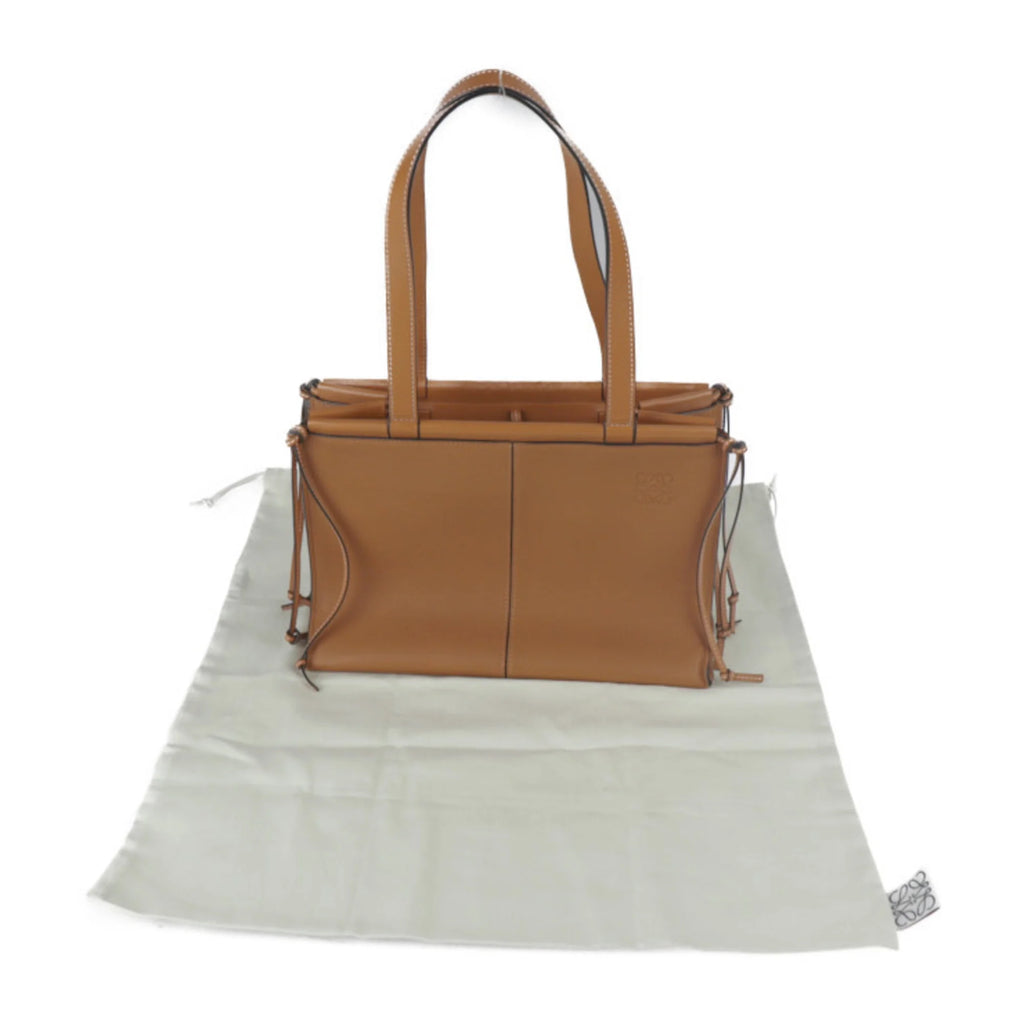 Camel Brown Calf Leather Shoulder Bag M913