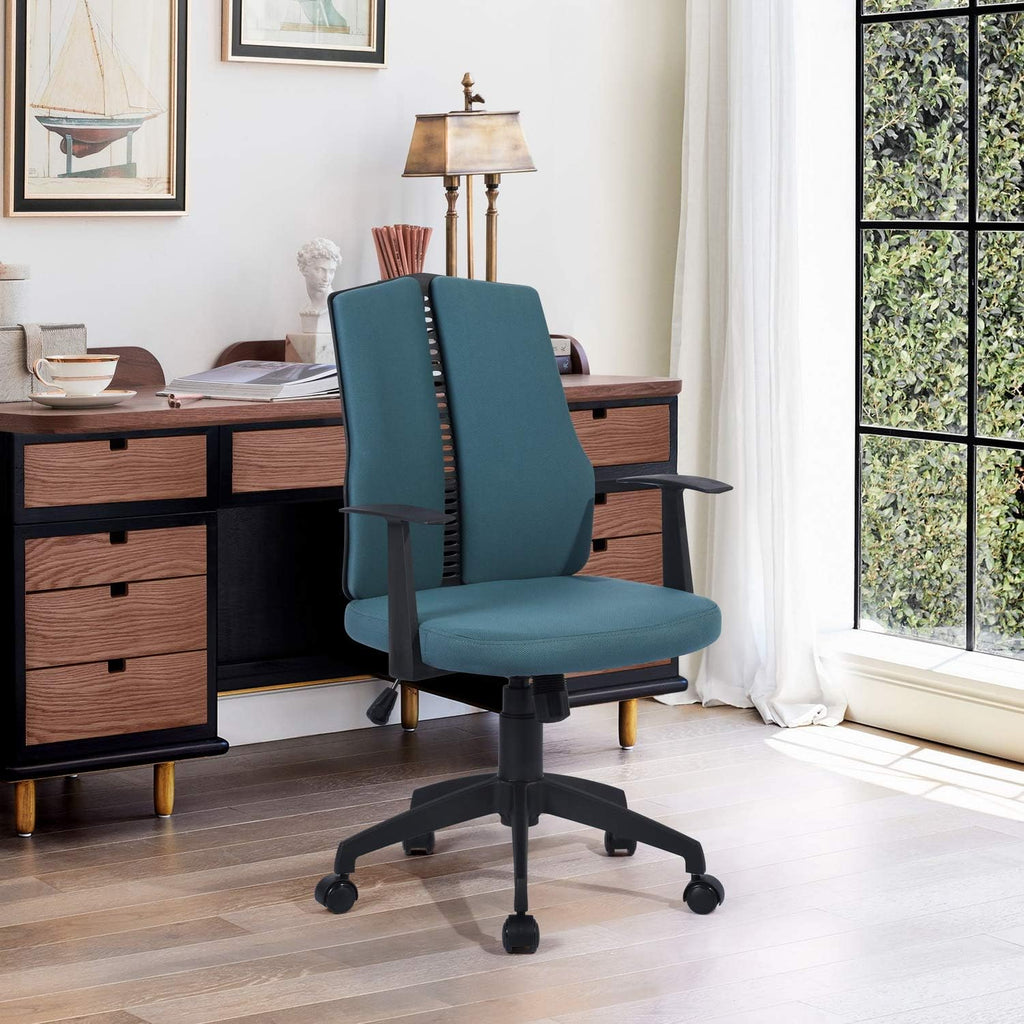 Dark Blue Ergonomic Swivel Rolling Desk Chair I7737