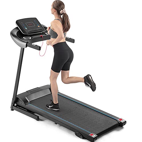 Silver Foldable Electric Treadmill with Bluetooth M2819