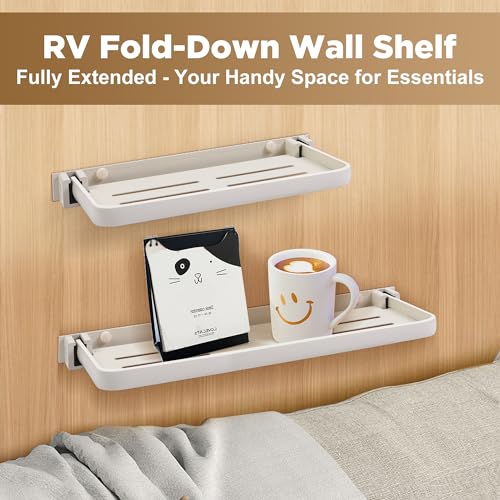 Aluminum Wall-mounted Foldable Shelf (16 inch) P43938