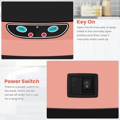 13-Gallon Stainless Steel Automatic Motion Sensor Trash Can L885