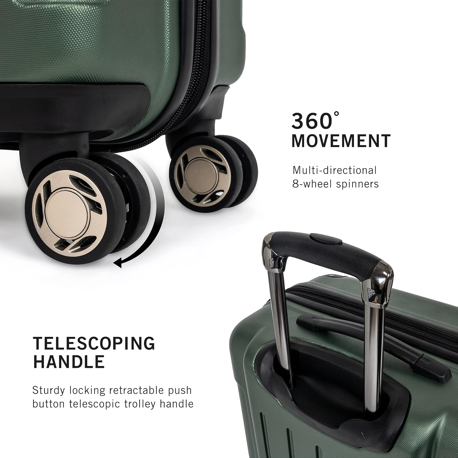 ABS Expandable 8-Wheel Upright, 28-Inch Checked V75170