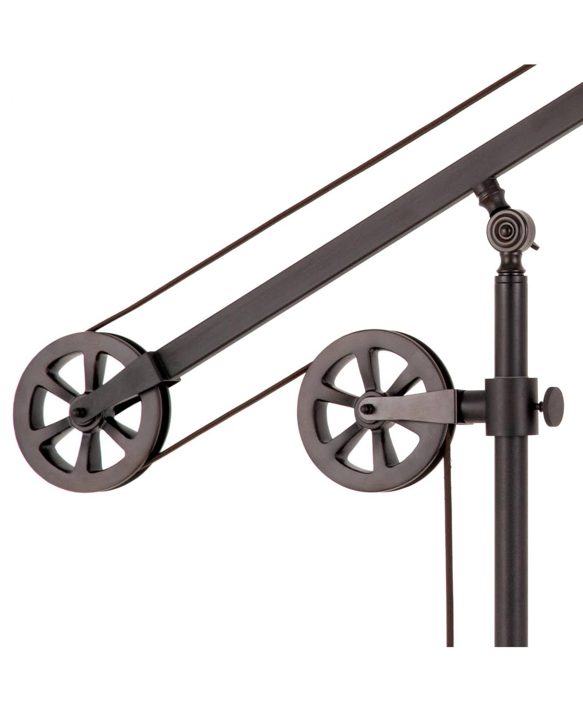 Blackened Bronze Floor Lamp with Pulley System L3580