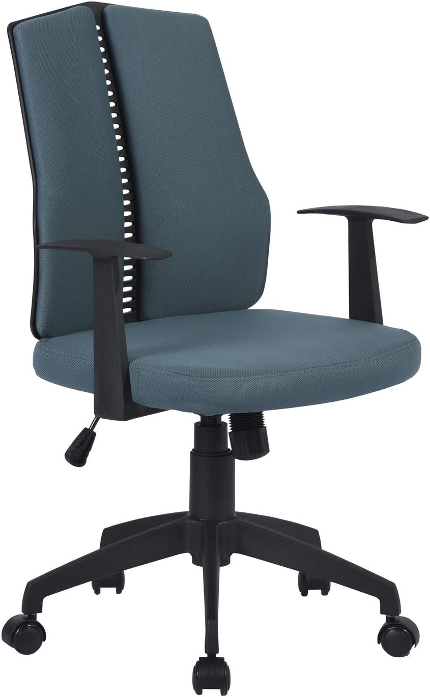 Dark Blue Ergonomic Swivel Rolling Desk Chair I7737