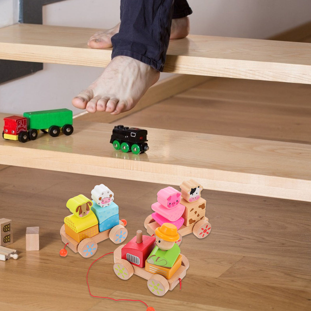 Wooden Train Toy for Kids Y587