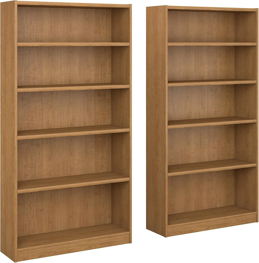 Pure White 2 Shelf Bookcase Set of 2 W749