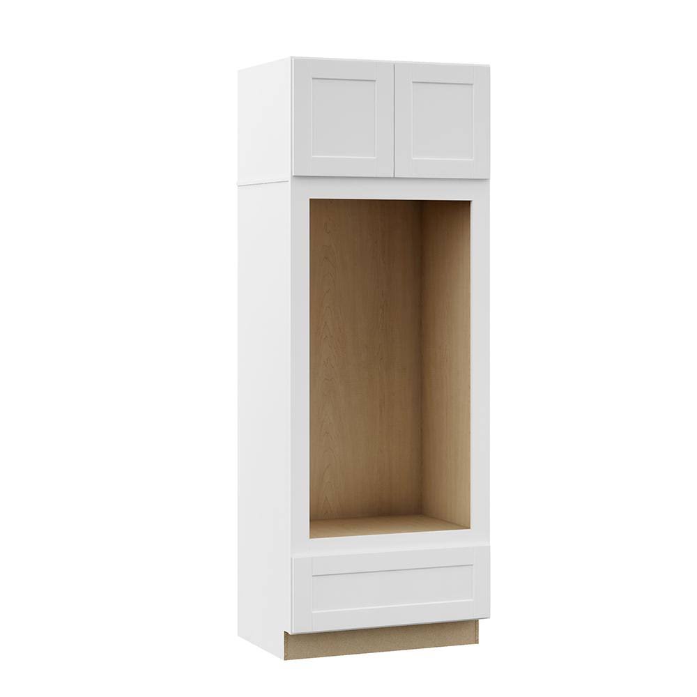 Double Oven Kitchen Cabinet in Satin White T2454