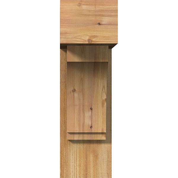 Rough Sawn Bracket with Offset Brace, Western Red Cedar O54629