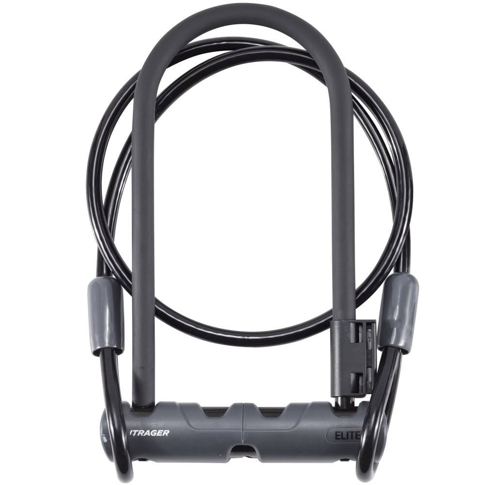 Black Keyed U-Lock with Cable V4286