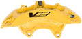 Yellow Front Driver Side Disc Brake Caliper Assembly A137