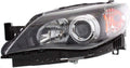 Headlight Assembly for Subaru Impreza with Bulbs Black Housing K843941