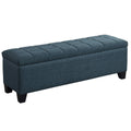 Storage Ottoman Grey Blue N4754