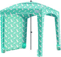 Beach Cabana Canopy, Waterproof, Portable 6' x 6' Beach Shelter with Side Wall Q284866
