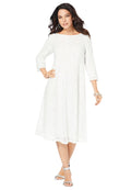 Plus Size Lace Swing Dress E9113