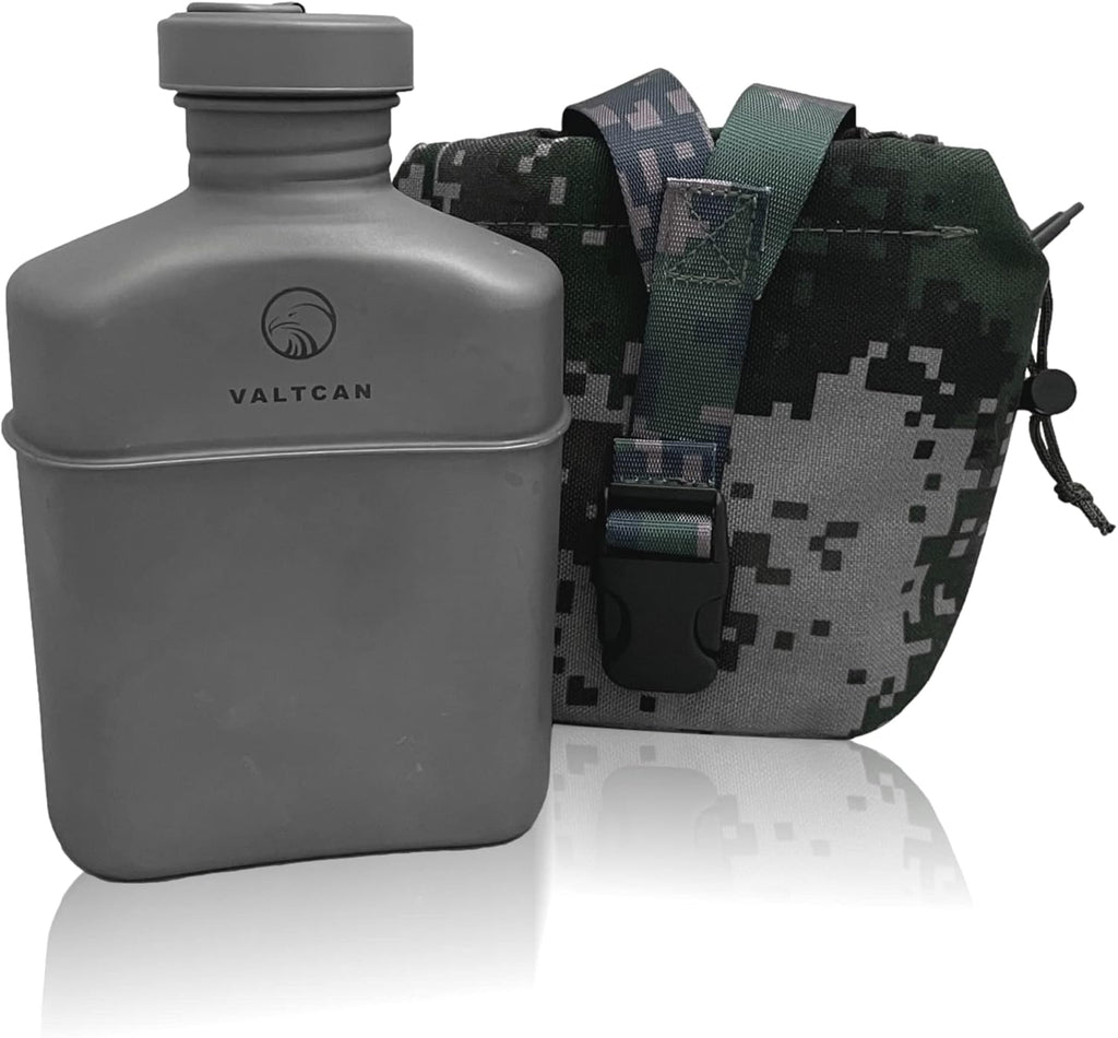 Titanium Canteen with Carry Case 1100ml 37oz Pack of 2 I76756