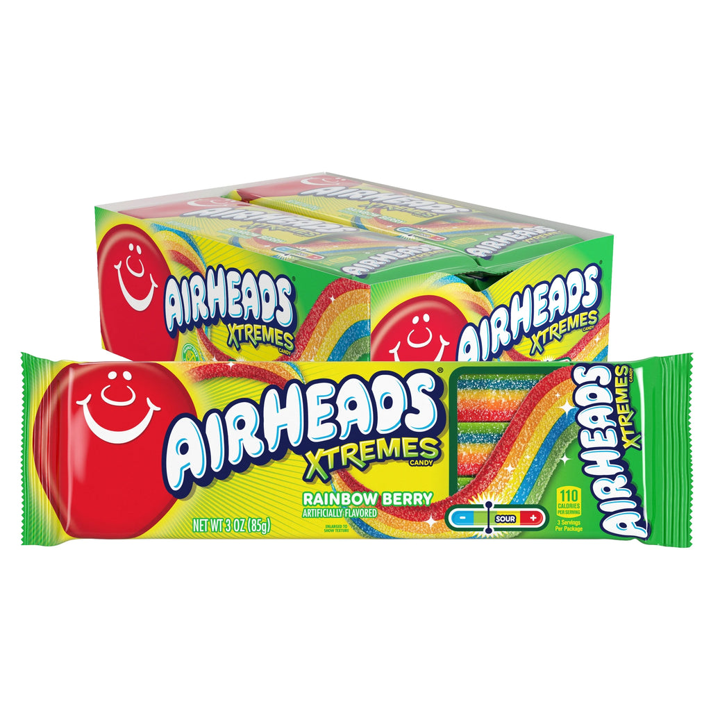 Sweetly Sour Candy Belts, Rainbow Berry, 12 Count R882375