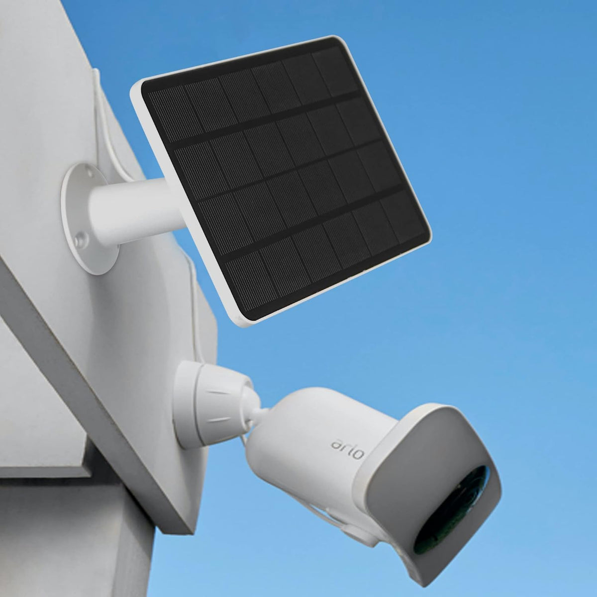 2 Pack 3.3W 5V Solar Panel with 9.8ft Weatherproof Charging Cable and Adjustable Mount F318125