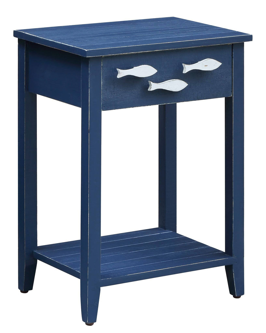 Navy 1 Drawer Accent Table D500