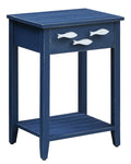 Navy 1 Drawer Accent Table D500