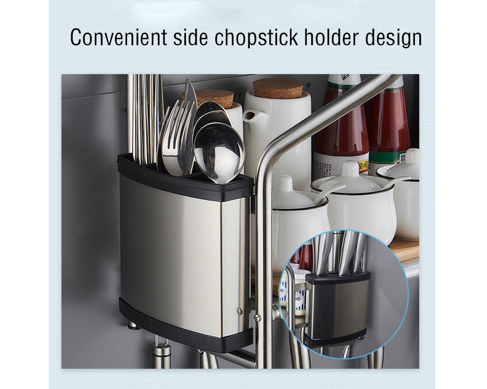 Stainless Steel Microwave Oven Wall Mount Shelf Rack P1563