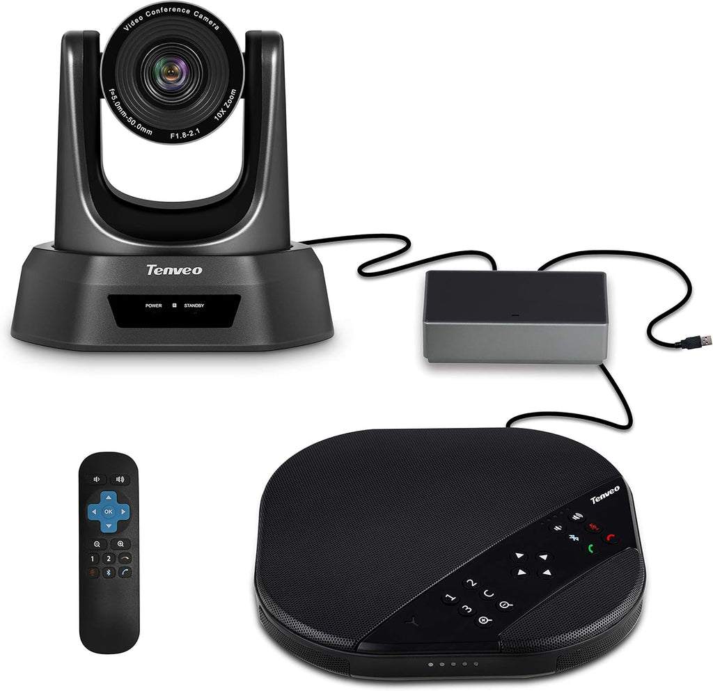 10X Optical Zoom USB PTZ Conference Room Camera with Expansion Mics X533719